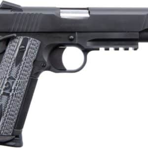 Colt Combat Unit CCU Rail 9mm 5-inch matte black DLC pistol with G10 grips and Novak sights