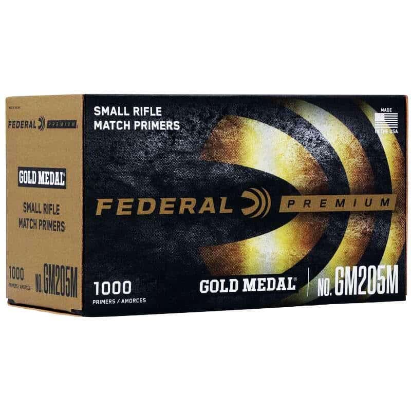 Federal Premium Gold Medal Centerfire Primers-Small Rifle Match 1000/ct