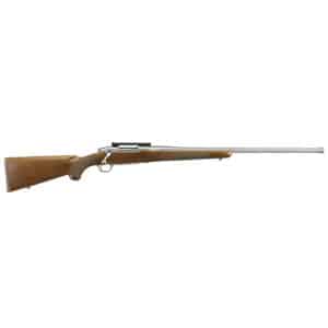 Ruger Hawkeye Hunter .204 Ruger threaded stainless barrel rifle with walnut stock
