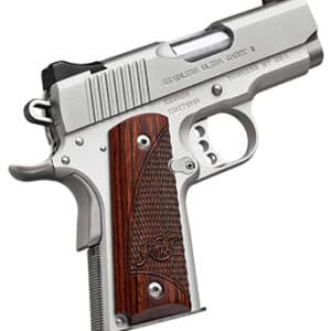 Kimber Stainless Ultra Carry II .45 ACP 3in stainless pistol with rosewood grips