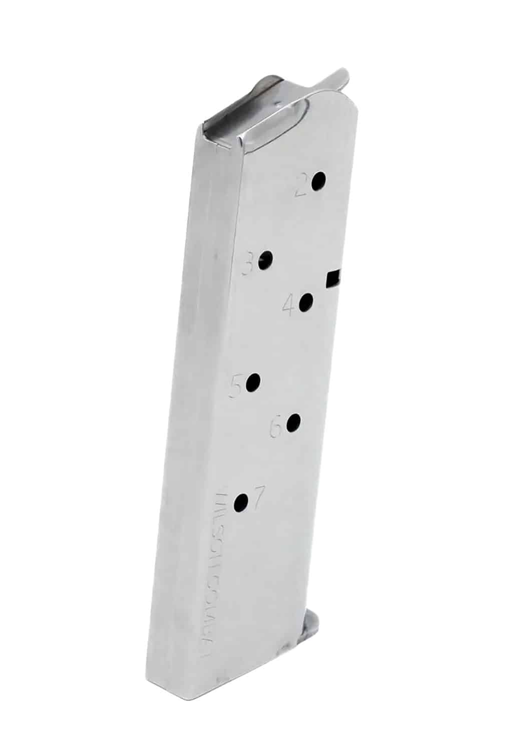 Wilson Combat 92045FS7 7rd .45 ACP stainless steel pistol magazine