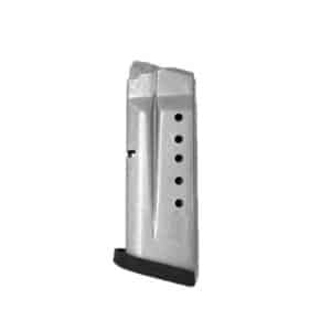 Smith & Wesson M&P Shield 9mm 7-round magazine black silver finish