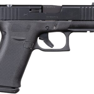 Glock 43X MOS 9mm pistol, black, optic-ready slide, includes two 10-round magazines