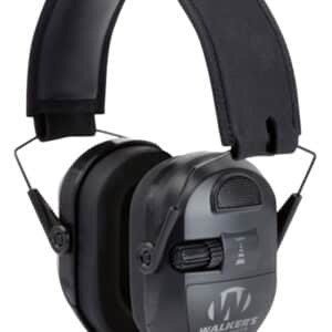 Walker's Ultimate Power Muff over-the-head electronic hearing protector in black