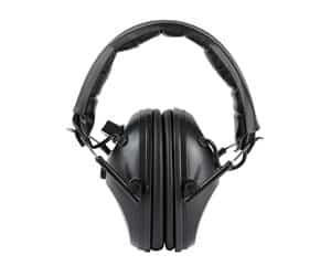 Walker's Single Mic Electronic Muff gray black over-the-head electronic hearing protector