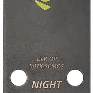 Night Fision optic mounting plate for Holosun 507K/407K to Glock 43X/48 MOS, black nitride 17-4 stainless