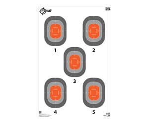 Allen EZ Aim 5-Spot paper targets 23 x 35 inches 50-pack