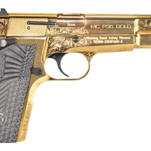 EAA Girsan MCP35 9mm semi-automatic pistol with G10 grips and engraved serrated slide