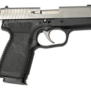 Kahr CW9 9mm pistol matte stainless slide, black polymer frame
