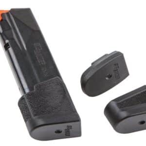 Sig Sauer P365 X-Macro 17rd 9mm steel magazine with orange follower