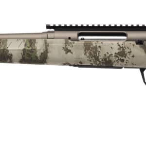 Savage Axis 2 Pro Compact .223 Rem 20-inch left-hand rifle in Woodland camo with gun metal bronze Cerakote finish