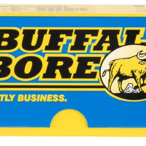 Buffalo Bore Premium Strictly Business .308 Win 180 gr Spitzer Supercharged ammunition box and cartridges