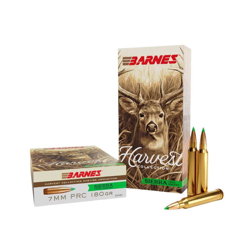 Barnes Harvest 7mm PRC 180 gr Sierra Tipped GameKing ammunition 20-count box