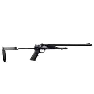 Crickett Precision Overlander 22 WMR bolt rifle, 16.12 in carbon fiber threaded barrel, black skeletonized stock