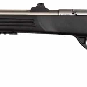 Davey Crickett Crickett KSA796 .22 WMR threaded stainless single-shot pistol side view