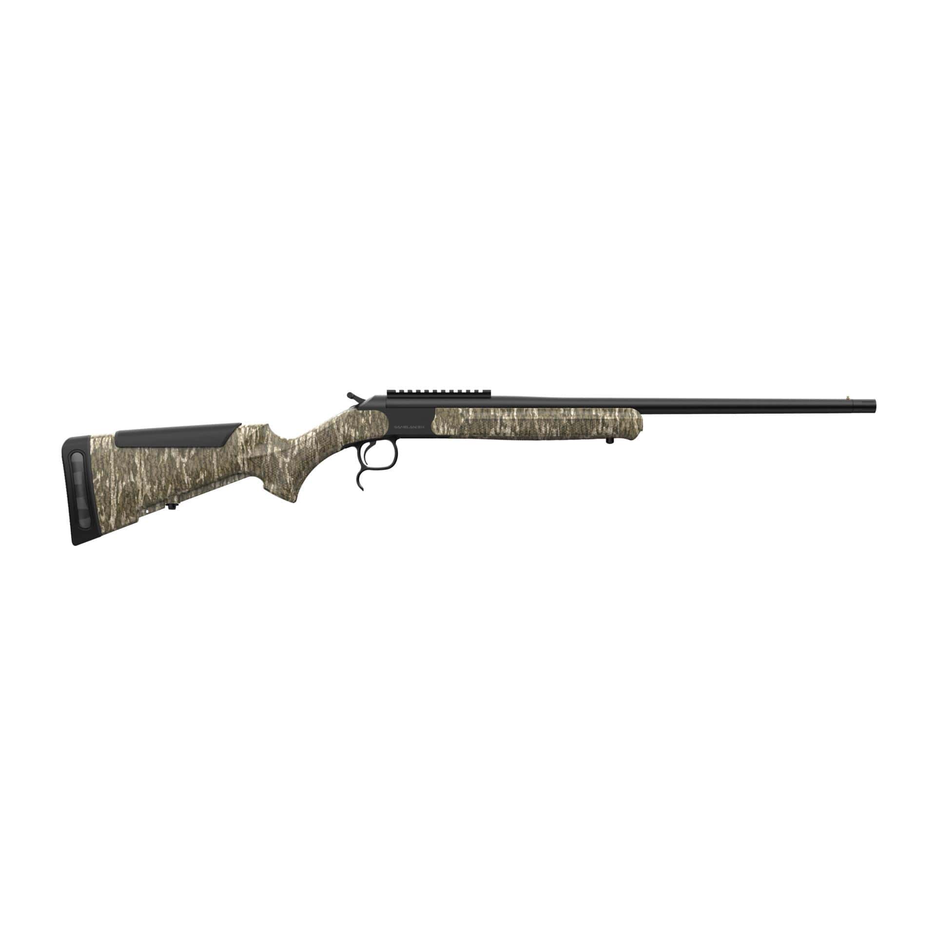 Retay Gamelander 20 Gauge single-shot shotgun, 22-inch barrel, Mossy Oak Bottomland finish