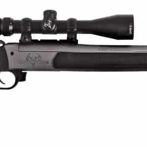 Turner Fabrications Trad Outfitter G3 .357 Magnum 22in rifle with black synthetic stock and stainless Cerakote finish