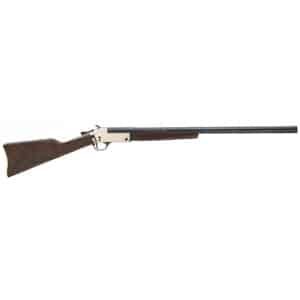 Henry H015B-410 single-shot .410 bore shotgun with polished brass receiver and walnut stock