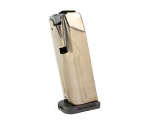 Shield Arms S15 Gen 3 9mm 15rd flush-fitting steel magazine in black nickel finish