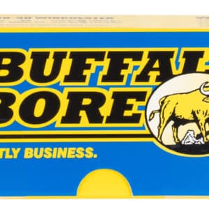 Buffalo Bore .35 Whelen 225gr Spitzer Boat Tail ammunition box, 20 rounds