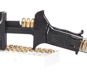 ETS Group C.A.M .380 ACP universal pistol magazine loader in black polymer