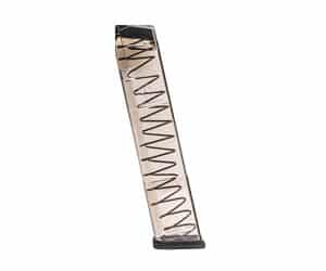 ETS 27rd clear polymer 9mm magazine for Glock 17/19/26/34/45