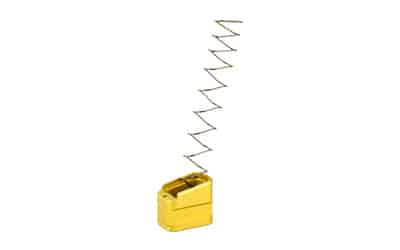 Shield Arms +5/+4 magazine extension for Glock 19 and Glock 23 in gold anodized finish