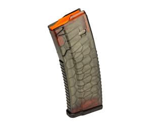 HEXMAG Hexview 30-round AR-15 magazine, .223 Rem / 5.56 NATO, smoke translucent polymer