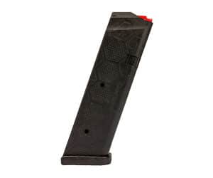 Hexmag HX 17-round 9mm magazine for Glock 17, carbon fiber finish, black