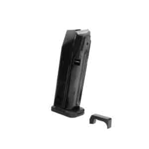Shield Arms S15 Gen3 15rd 9mm steel magazine and black steel mag catch for Glock 43X/48