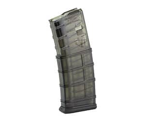 ETS Carbon Smoke Gen 2 AR-15 30rd magazine, translucent carbon-smoke polymer
