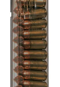 ETS Group 21-round extended carbon smoke polymer magazine for Smith & Wesson M&P 9mm
