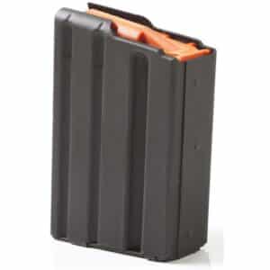 Asc AR Family 10/rd magazine .223 Remington black aluminum orange follower