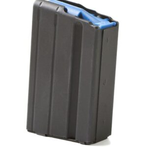 ASC 6.5 Grendel 10-round stainless steel AR magazine with blued follower and black finish