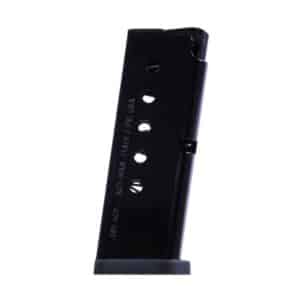 Diamondback DB380 6-round .380 ACP magazine with blued finish and flat base