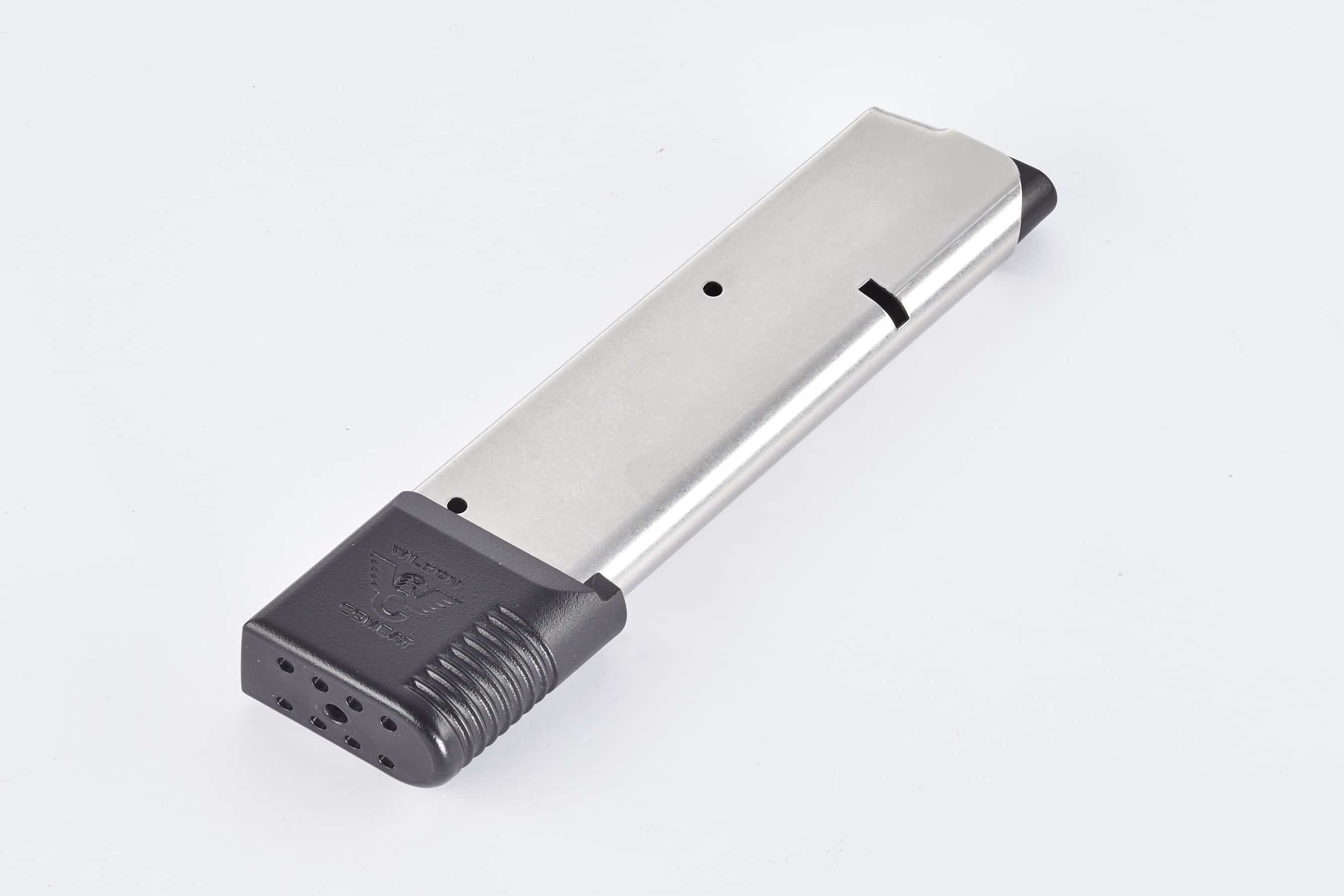 Wilson Combat 1911 .45 ACP 10-round stainless steel magazine with polymer wrap-around base pad
