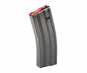 Global Ordnance GO MAG AR 10/30rd steel magazine .223/5.56 black with red follower