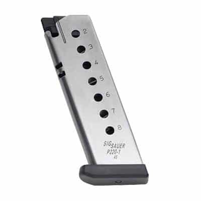 Sig Sauer P220 8-round .45 ACP magazine, steel construction