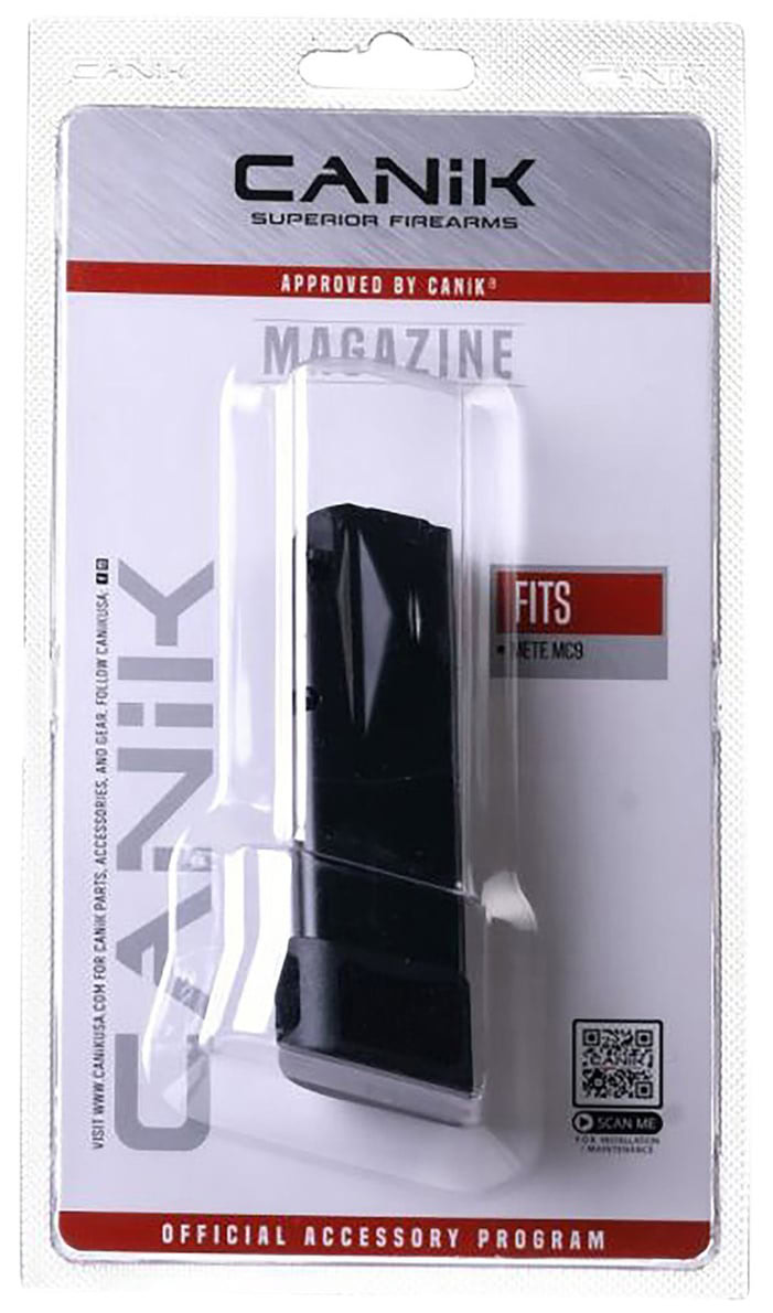 Canik METE MC9 15-round black magazine with full grip extension