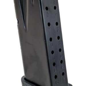 Canik TP9 Elite SC 15rd 9mm magazine with finger rest, black metal