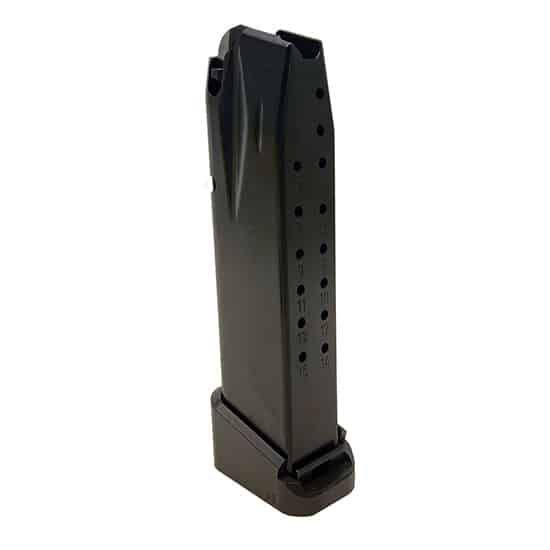 Canik TP9 Elite 9mm 15+3 (18rd) black magazine with aluminum base plate