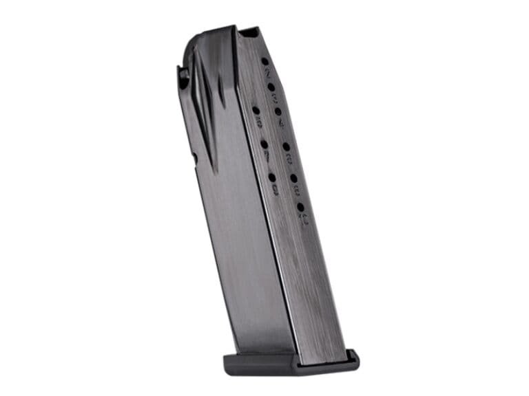 Canik TP9SF Elite 10rd 9mm magazine, black steel and aluminum construction