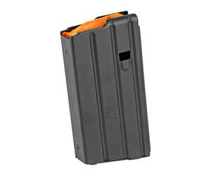 DURAMAG SS .350 Legend AR-15 magazine black matte stainless steel with orange follower