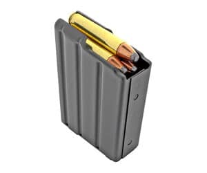 DuraMag SS 5-round stainless steel magazine for .350 Legend in black matte finish