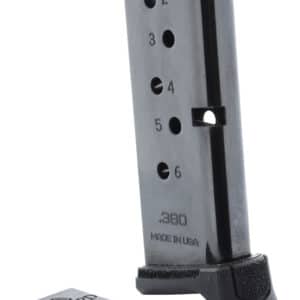 C Products Defense DuraMag 6rd .380 ACP magazine for Ruger LCP in gloss black