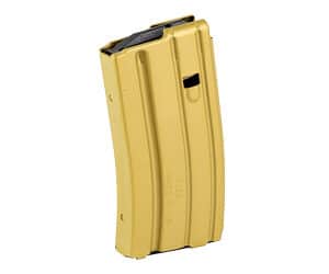 DuraMag 20rd AR-15 aluminum Speed magazine in Desert Gold