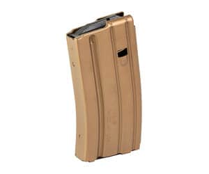 DuraMag 20-round AR-15 aluminum magazine in bronze, Type-III hard-coat anodized
