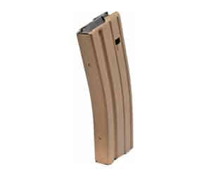 DuraMag Speed 30rd bronze aluminum AR-15 magazine with black follower