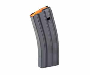 DURAMAG SS 30rd stainless steel AR-15 magazine black with orange follower