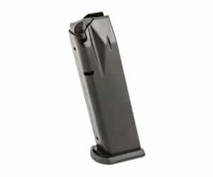 Mec-Gar MGP22618AFC 18-round 9mm P226 magazine with anti-friction coating, black steel